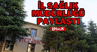 İl Sağlık Müdürlüğü Paylaştı
