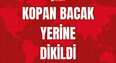 KOPAN BACAK YERİNE DİKİLDİ