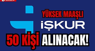 Yüksek maaşlı 50 kişi alınacak