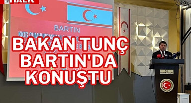 Bakan Tunç Bartın'da konuştu