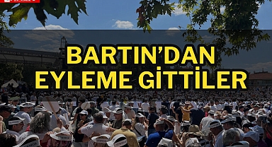 Bartın'dan eyleme gittiler