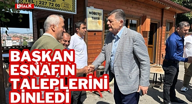 Başkan Esnafın Talepleri Dinlendi