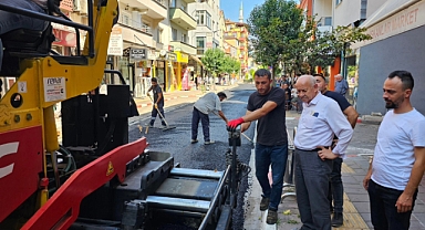 Caddede Yenileme Çalışması