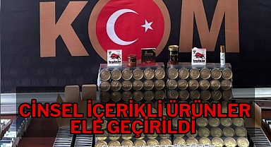 Cinsel içerikli ürünler ele geçirildi