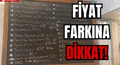 FİYAT FARKINA DİKKAT!