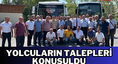 Otobüs Yolcularının Talepleri Konuşuldu