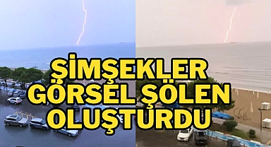 Şimşekler görsel şölen oluşturdu