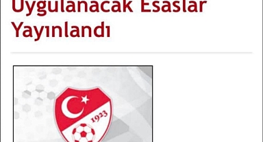 TFF'den Amatör Ligler için duyuru