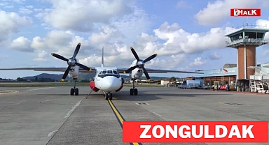 Zonguldak havalimanında yangın mesaisi