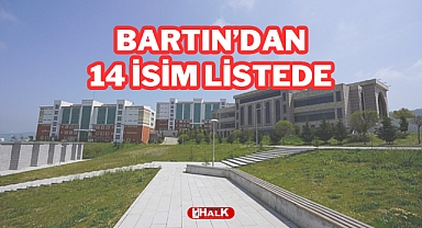 BARTIN'DAN 14 İSİM LİSTEDE
