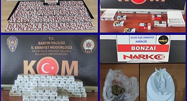 Çok sayıda yasaklı madde ele geçirildi