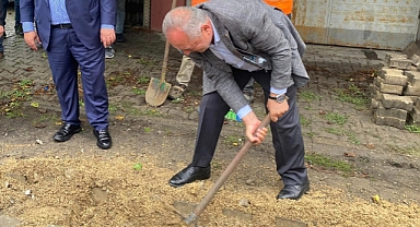 Doğalgaz için ilk kazma vuruldu