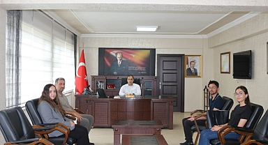 Kaymakam, Prof. Dr. Hasan Özdemir'i Ağırladı