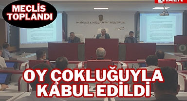 OY ÇOKLUĞUYLA KABUL EDİLDİ