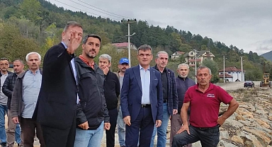 Çevre yolunu inceledi