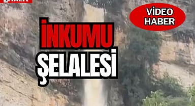 Doğal şelale oluştu