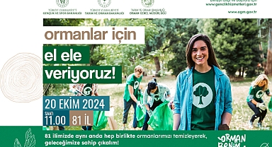 Gençler Ormanlarda Çöp Toplayacak