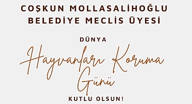 Hayvanları koruma gününü kutladı
