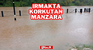 Irmakta korkutan manzara