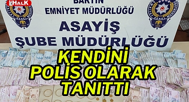 Kendini polis olarak tanıttı