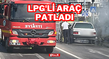 LPG'li Araç Patladı