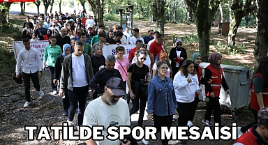 Tatilde spor mesaisi