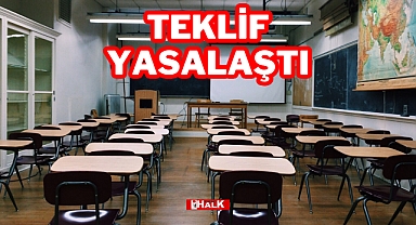 Teklif Yasalaştı