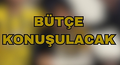 BÜTÇE KONUŞULACAK