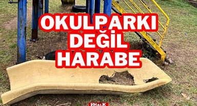 OKUL PARKI DEĞİL HARABE