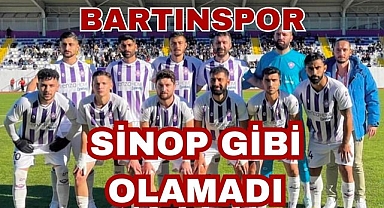 Bartınspor Sinop Gibi Olamadı