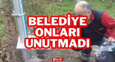 BELEDİYE ONLARI UNUTMADI