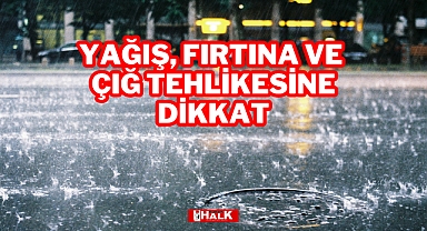 Yağış, Fırtına ve Çığ Tehlikesine Dikkat