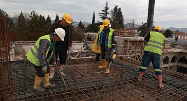 Bartın merkez camii ve külliyesi’nde inşaat tüm hızıyla sürüyor