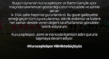 Başkan tebrik etti