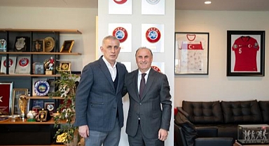 Şener Aydın, TFF Başkanı Hacıosmanoğlu'nu Ziyaret Etti