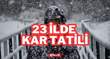 23 İlde Kar Tatili