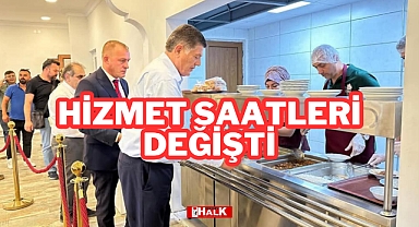Hizmet Saatleri Değişti
