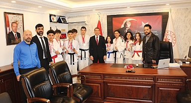 Ju Jitsu şampiyonlarından Akkaş’a ziyaret