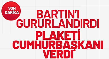 PLAKETİ CUMHURBAŞKANINDAN ALDI