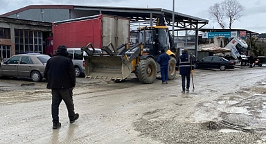 Sanayi’de yol çalışması
