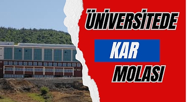 ÜNİVERSİTEDE KAR MOLASI