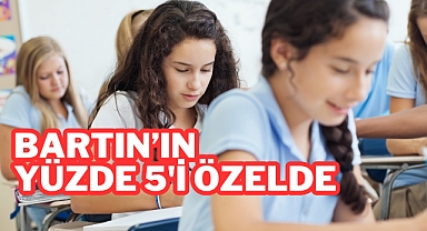 Bartın'ın Yüzde 5'i Özelde