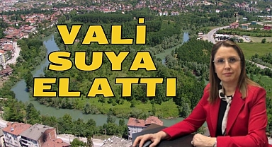 VALİ SUYA EL ATTI