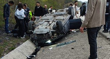 Amasra Yolunda Feci Kaza