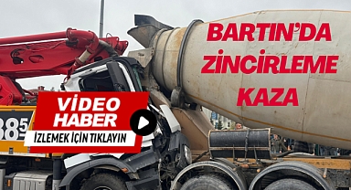 BARTIN'DA ZİNCİRLEME KAZA