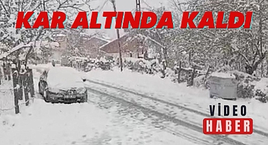 KAR ALTINDA KALDI