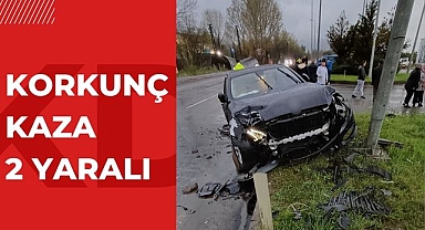 KORKUNÇ KAZA 2 YARALI