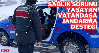 Sağlık Sorunu Yaşayan Vatandaşa Jandarma Desteği