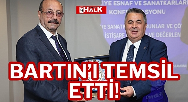BARTIN’I TEMSİL ETTİ!
