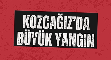 KOZCAĞIZ'DA BÜYÜK YANGIN